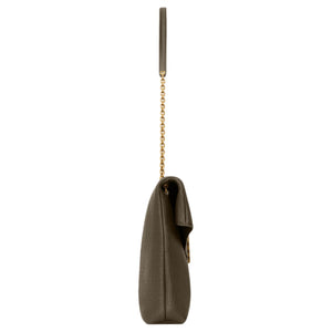 SAINT LAURENT YSL CASSANDRE CASSANDRE brand logo lambskin single shoulder bag extra large women's light musk color