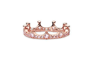 Pandora Crown Ring Rose Gold Pink.
