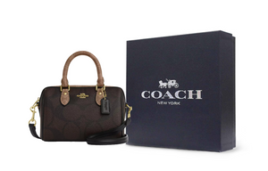 COACH Rowan 18 Crossbody Tote Mini Women's Tan.