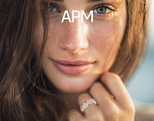 apm monaco heart to heart 925 silver ring.