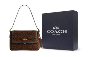 COACH Etta 29 Truffle Brown حقيبة.