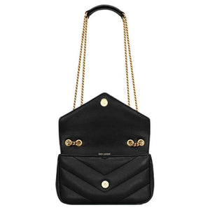 SAINT LAURENT LOULOU V-Quilted Black.