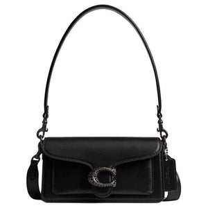 COACH Tabby 26 Shoulder bag Black |👜 حقيبة كوتش تابي26 الجلدية السوداء.
