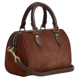 COACH Rowan 17 Boston Tote Small Vintage Brown.