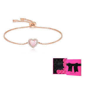 apm monaco valentine love heart bracelet pink.