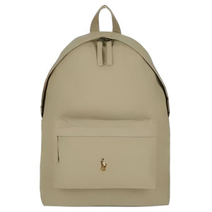 Polo Ralph Lauren brand logo canvas backpack unisex couple style khaki