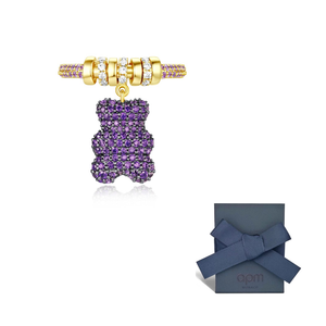 apm monaco YUMMY bear ring purple.