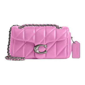 COACH Tabby 20 Leather Shoulder Bag Small Pink.
