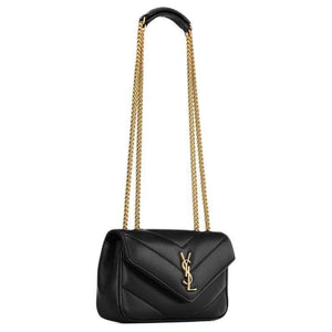 SAINT LAURENT LOULOU V-Quilted Black.