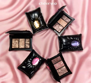 Qianyan Baozhen Qimeng Three-Color Eyeshadow Palette (Natural)