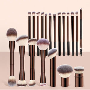 Yi Silong 20 full aluminum coffee brown series makeup pack brush
