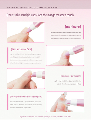 Ooolala 3-in-1 Serum Pen Moisturizing Nail Skin Removal Fingernail Tool Nail Polish Nutrient Solution