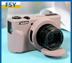 For Canon G7x2 Protective Case G7x3 Camera Bag Case Silicone Case Cute Card Dust Case Soft Case SX730 Portable Dropproof Accessories.