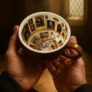 van gogh mugs magic tower cup glazed color mug.