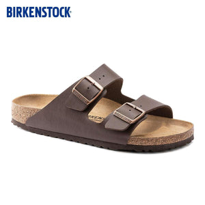 BIRKENSTOCK Arizona double-buckle slippers.