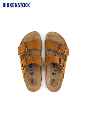 BIRKENSTOCK Arizona double-buckle slippers.