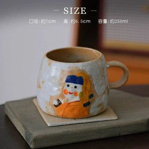 Yifang handmade coffee cup Van Gogh صنلعة يدوية.