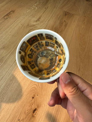 van gogh mugs magic tower cup glazed color mug.