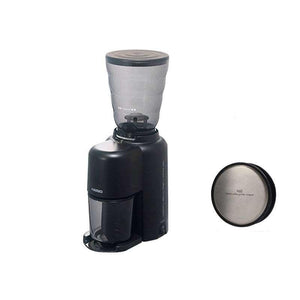 طاحونة قهوة HARIO V60 Electric Coffee Grinder مدمجة واحترافية.