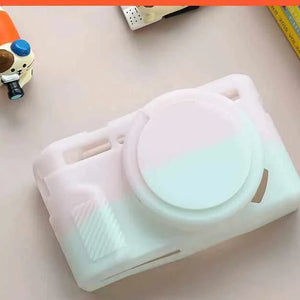 For Canon G7x2 Protective Case G7x3 Camera Bag Case Silicone Case Cute Card Dust Case Soft Case SX730 Portable Dropproof Accessories.