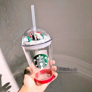 Starbucks Cup Korea bear glass cup.