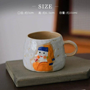 Yifang handmade coffee cup Van Gogh صنلعة يدوية.