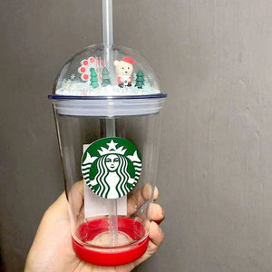 Starbucks Cup Korea bear glass cup.
