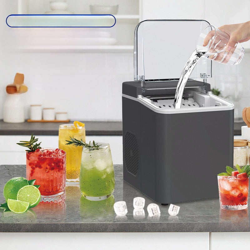 Ice Maker Machine producing fresh ice cubes for cold drinks at home and office