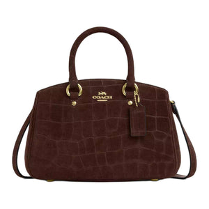 COACH Savannah 28 leather Crossbody Tote Large Maple.