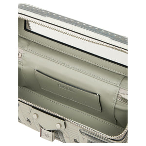 KARL LAGERFELD Galeries Lagerfeld Theatre Ballet Series Special Masterpiece Masterpiece Embossed Craft Brand Logo Leather Makeup Bag Women's White