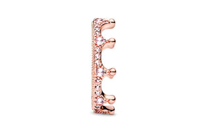 Pandora Crown Ring Rose Gold Pink.