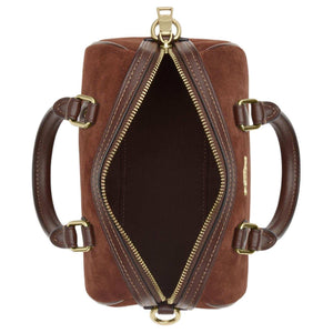 COACH Rowan 17 Boston Tote Small Vintage Brown.