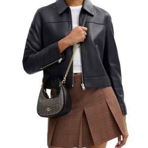 COACH CARMEN 20 Charcoal Black.