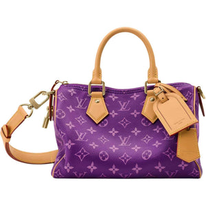 حقيبة Speedy 25 باللون Purple ونقشة Monogram الأنيقة.