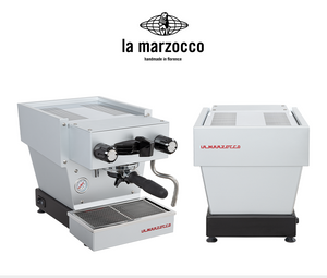 الة قهوة La Marzocco Linea Micra باللون الفضي المقاوم للصدأ silver studio views.