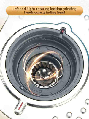 آلية ومطحنة حبوب القهوة المدمجة لـ ماكينة قهوة Smeg integrated grinder burr mechanism.