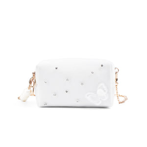 [Custom Makeup Bag] DIOR Small Flower Gardenia Letter French Romantic Elegant Refined Gentle Hepburn Style High-End Simple Regular Velvet Makeup Bag