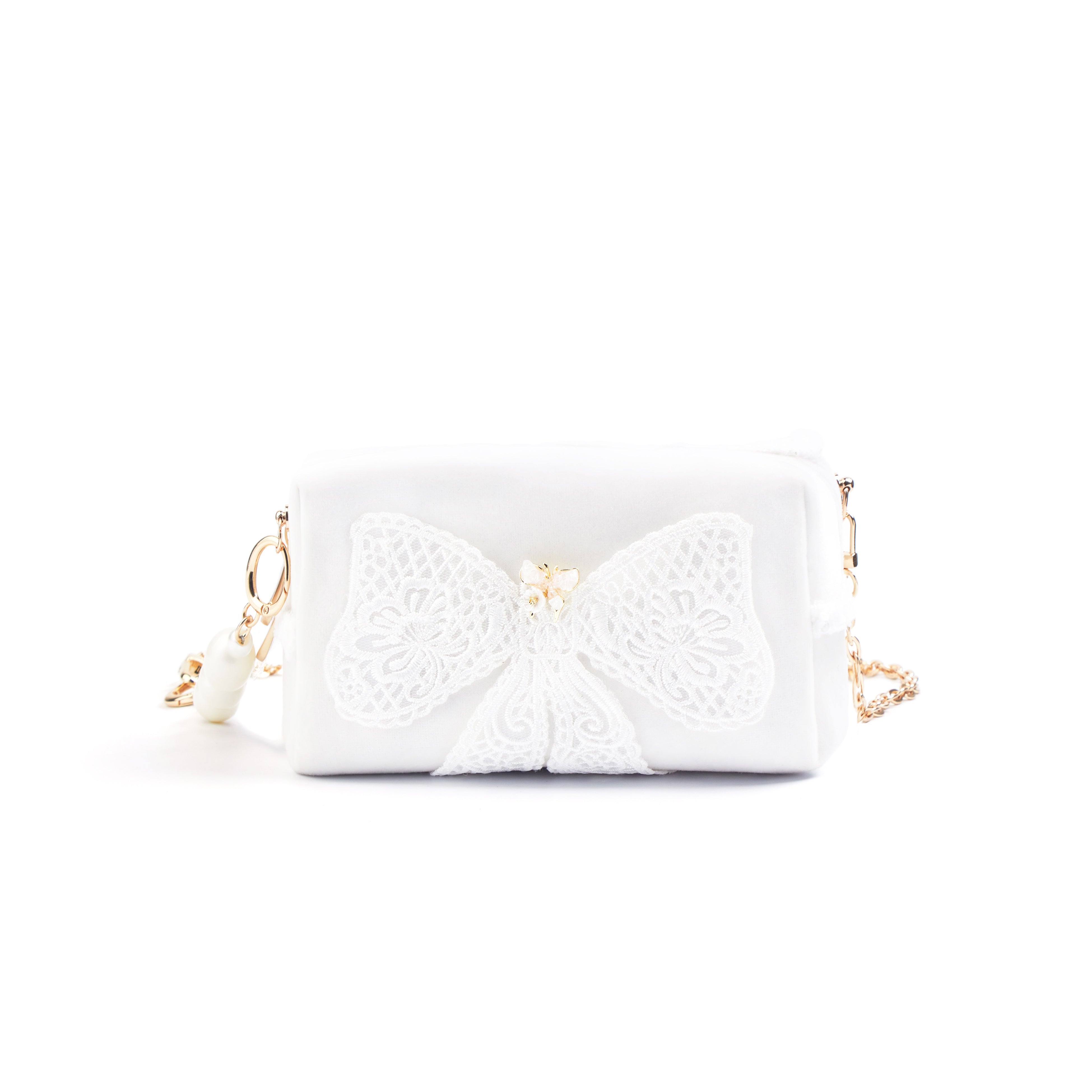 [Custom Makeup Bag] DIOR Amber Winter Variations Simple High-End Japanese Sweet Gentle Intellectual Style Embroidery Simple Regular Velvet Makeup Bag