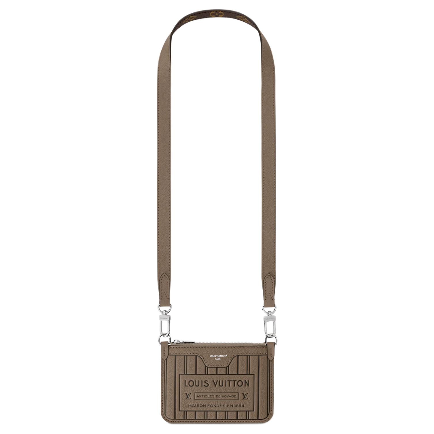 LOUIS VUITTON NEVERFULL INSIDE OUT detachable shoulder strap, cowhide tote bag, single shoulder bag, mini for women, smoky brown