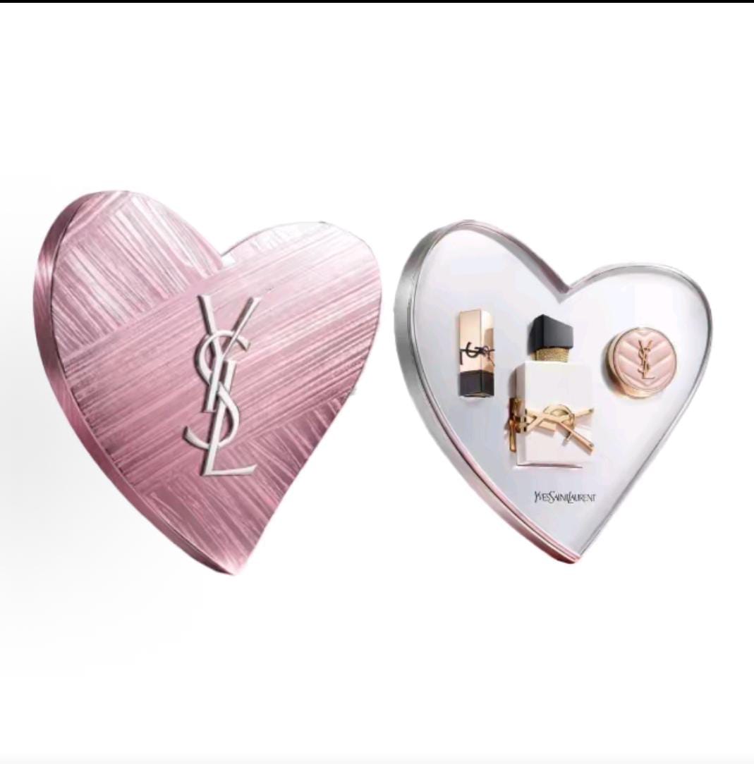 YSL Libre Luxury Perfume and Makeup Heart-Shaped Gift Set.