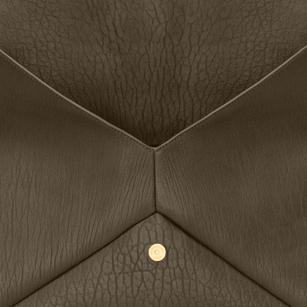 SAINT LAURENT YSL CASSANDRE CASSANDRE brand logo lambskin single shoulder bag extra large women's light musk color