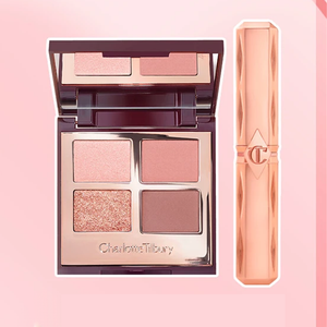 CT × Butter Bear Four-Color Eyeshadow + Aqua Glow Thousand Gold Tube Makeup Set 520 Limited Gift Box Long-lasting, easy to apply and translucent, boosts complexion