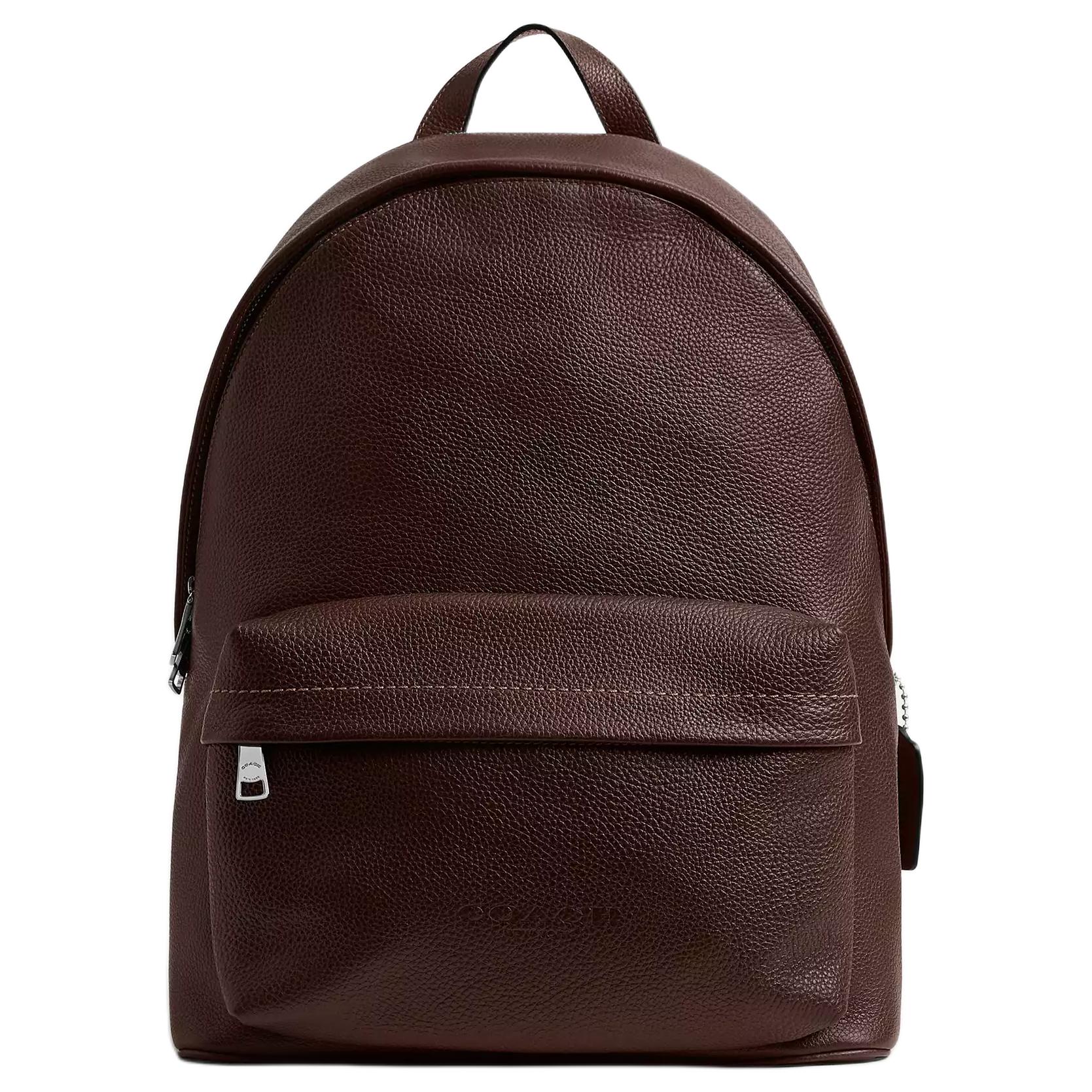 COACH Taylor 30 Zipper Closure Refined Pebble Leather Backpack Large Women's Maple Wood