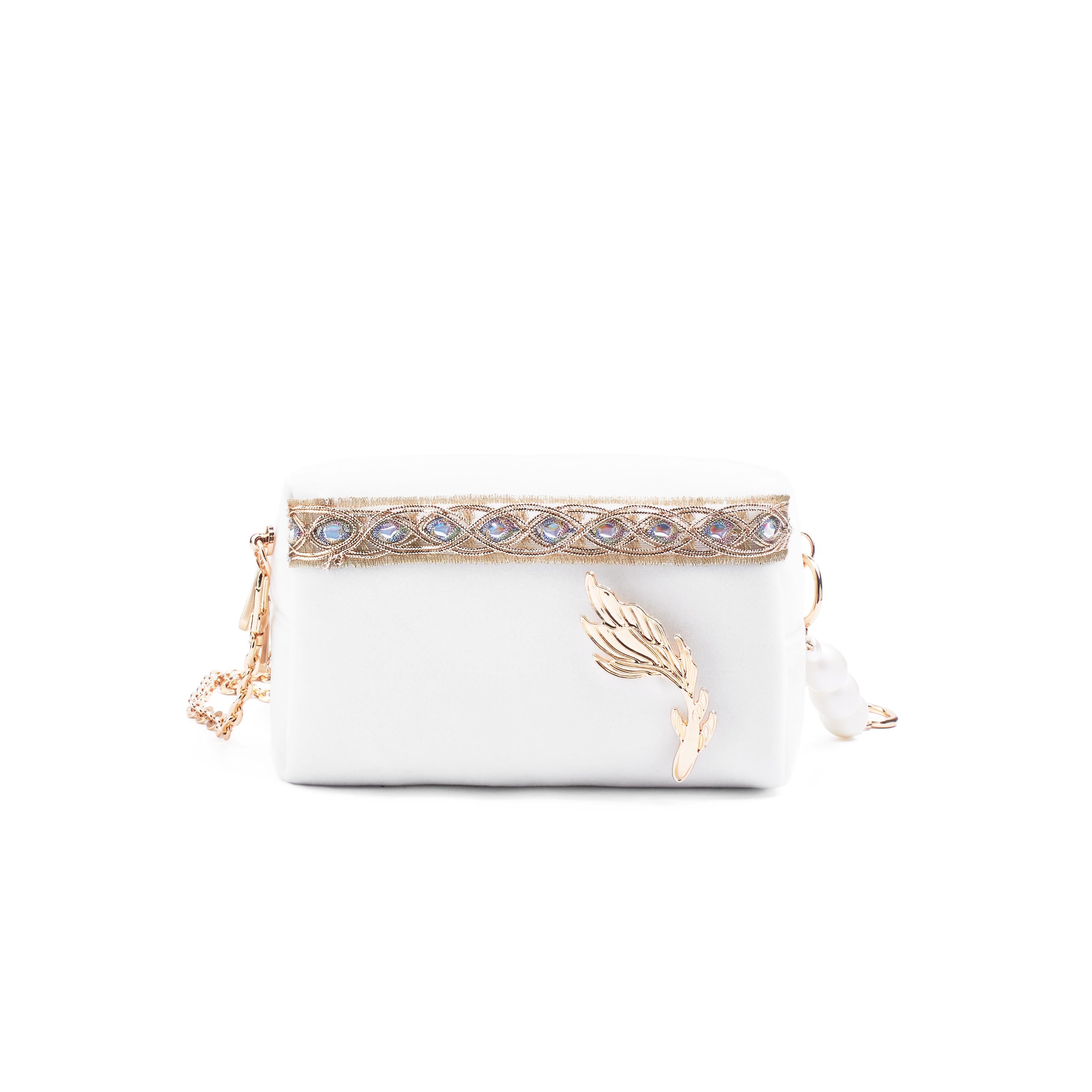 DIOR [Custom Makeup Bag] Amber Moonlight City French Lazy Floral Pearl Elegant Hepburn Style Regular Velvet Makeup Bag
