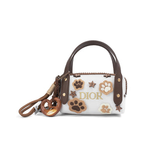 DIOR [Custom Makeup Bag] Little Flower Cute Claw Star Craftsmanship Simple High-End Vintage Gentle Sweet Cool Style Regular Velvet