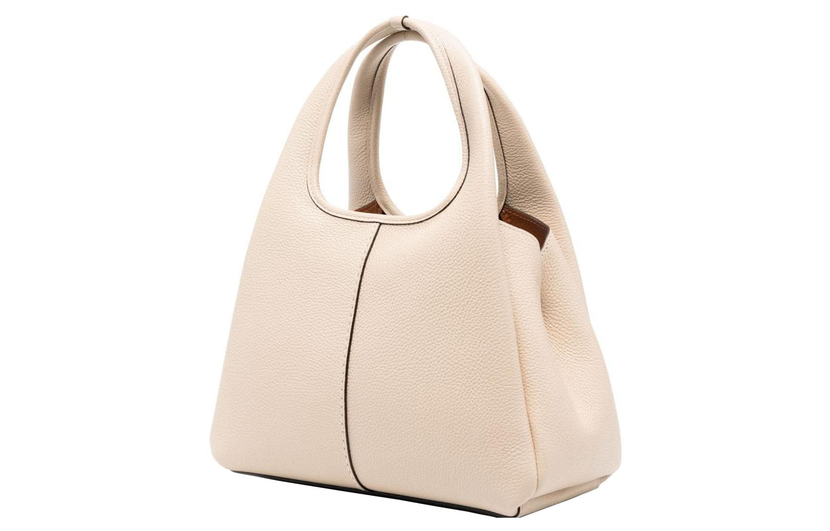 COACH Lana 23 Logo Stylish Simple Solid Color Leather Handbag Shoulder Bag Medium Size Women's Ivory White