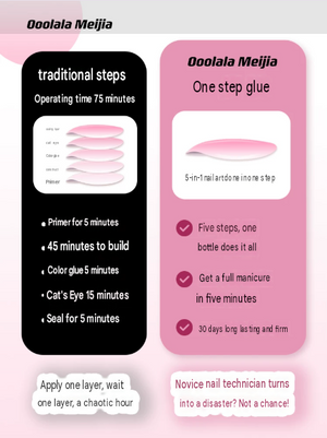 ooola cat eye nail polish glue 2026 new lazy one-step nail gel sealing nude nail polish spring manicure