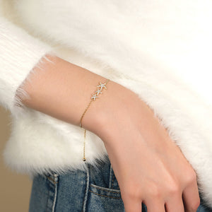 Energetic Summer apm monaco [Vacation Style] Beach Seaside Starfish Design Alloy Bracelet for Women in Gold