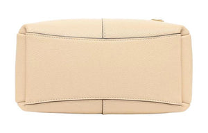 COACH Lana 23 Logo Stylish Simple Solid Color Leather Handbag Shoulder Bag Medium Size Women's Ivory White