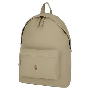 Polo Ralph Lauren brand logo canvas backpack unisex couple style khaki